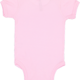 Rabbit Skins Infant Baby Rib Bodysuit - Light Pink (Back)