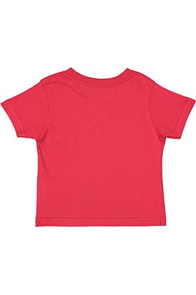 Rabbit Skins Toddler Cotton Jersey T-shirt - Red (Back)