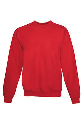 Hanes EcoSmart Crew Sweatshirt - Red (Front)