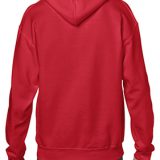 Three Layer Premium Blend Hooded Sweatshirt - Red (Back)
